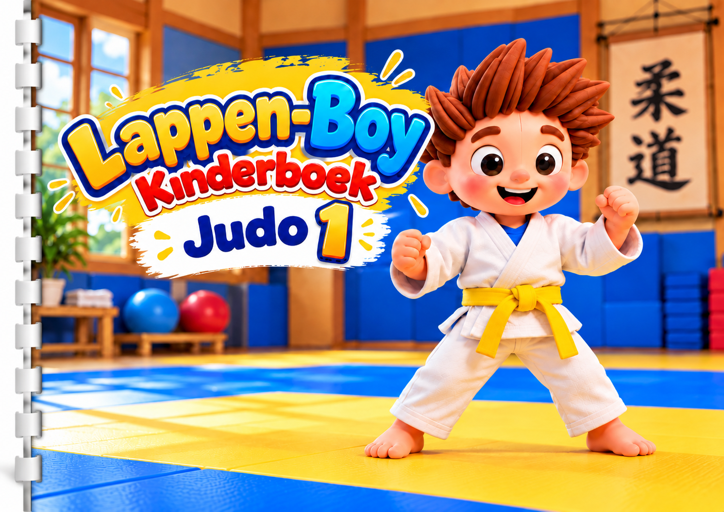 Lappen-Boy Kinderboek Judo 1 Geel
