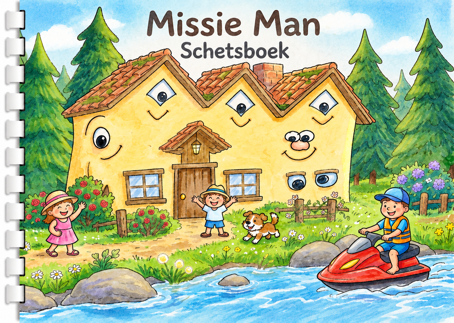 Missie Man Schetsboek met ringband