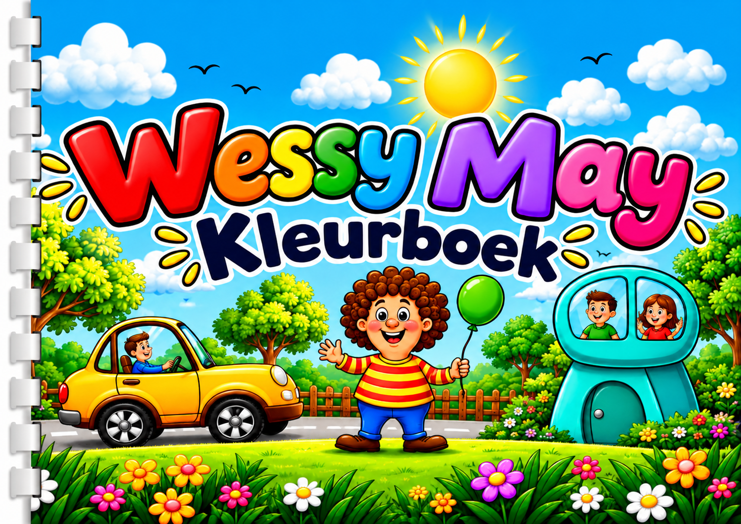 Wessy Man Kleurboek A5 liggend